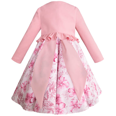Vestido con torero para niñas de 2 y 3 años color rosa Gerat