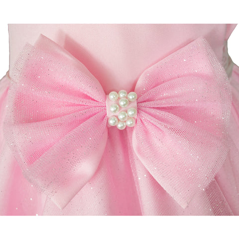 Vestido para niñas de 2 y 3 años rosa pastel Gerat