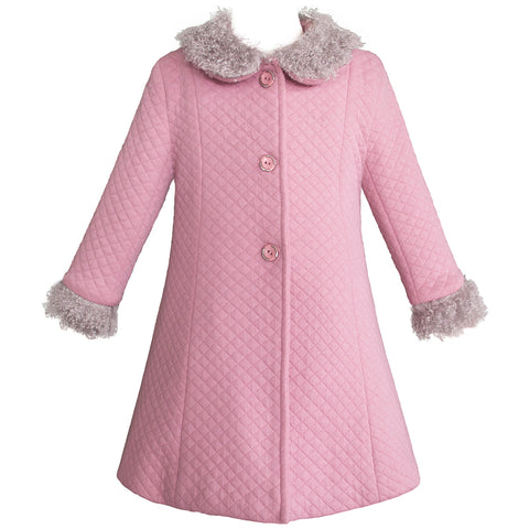 Abrigo para niña 2 y 3 años color rosa Gerat