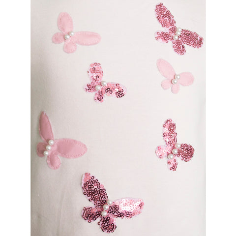 Conjunto de pantalón, blusay chamarra para niña color rosa Gerat
