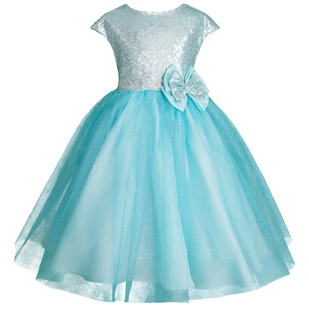 Vestidos Cortos Vestidos Color Agua Marina Para Niñas Agua Marina