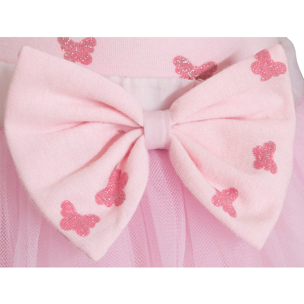 Bata para bebé con tul color rosa
