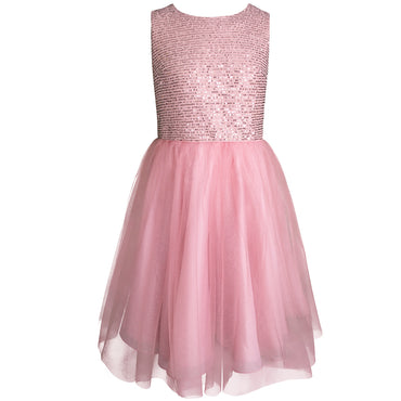 Vestido de gala juvenil Gerat color rosa