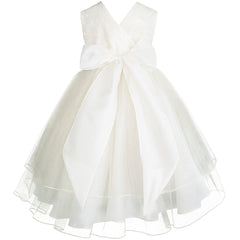 Vestido de fiesta color hueso Gerat