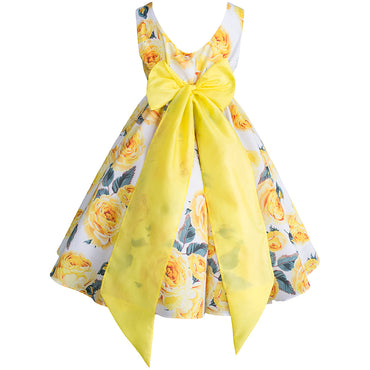 Vestido para niña con flores amarillas Gerat