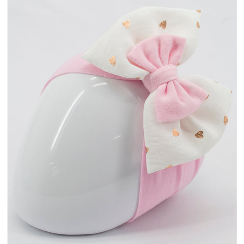 Bata para bebé Gerat color hueso con saco rosa