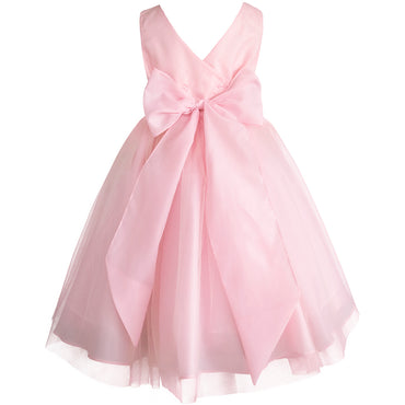 Vestido de fiesta para niñas color rosa blush Gerat