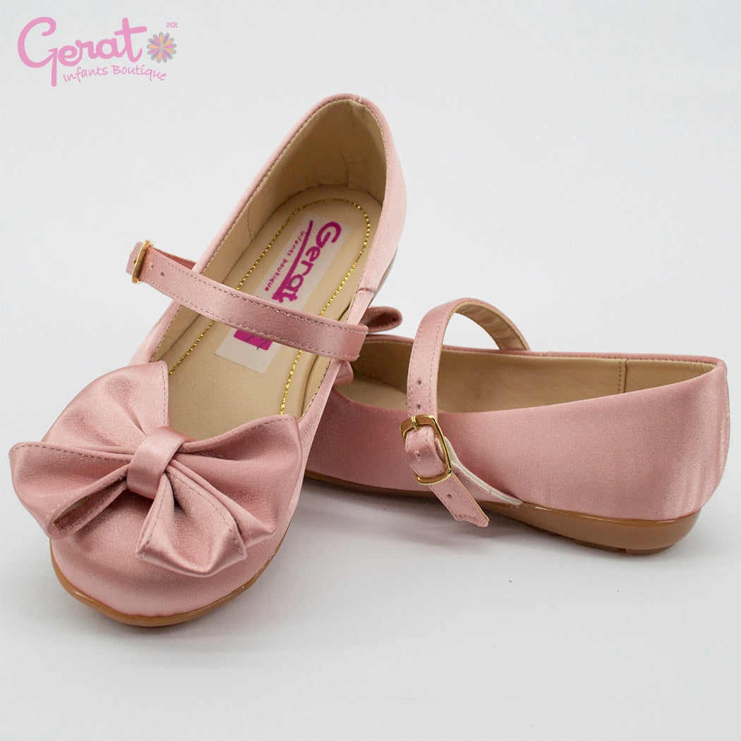 Zapatos para niña de fiesta color palo de rosa